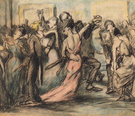 George Bellows, ‘Society Ball [verso]’, ca. 1907