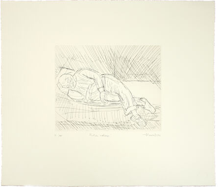 Leon Kossoff, ‘Father Asleep’, 1982