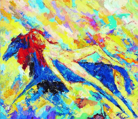 Boris Chetkov, ‘Woman on a Blue Horse’, 2003
