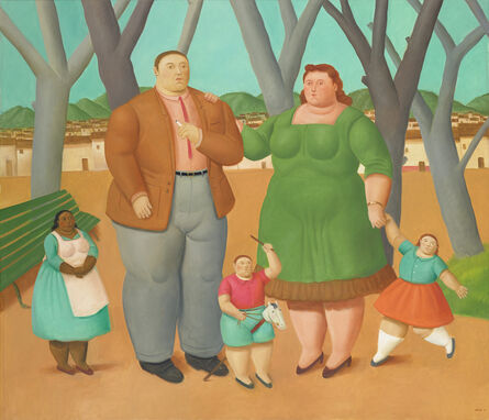 Fernando Botero, ‘A Family’, 2016