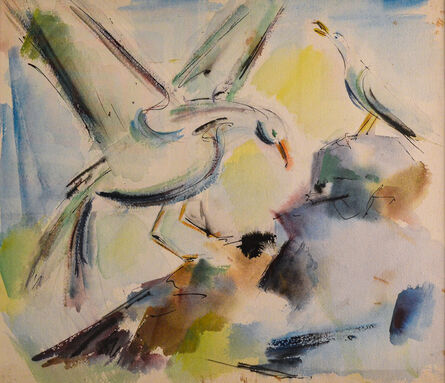 Benedict Tatti, ‘Seagulls Monhegan’, ca. 1955