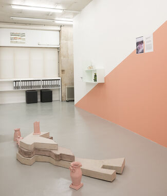 Isa Melsheimer, 'Times Are Hard But Postmodern', installation view