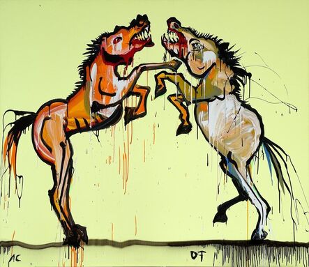 Adam Cullen, ‘Mongolian Fighting Stallions’, 2007