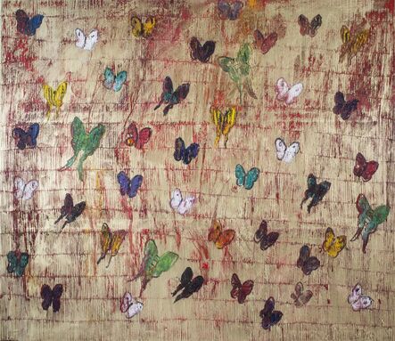 Hunt Slonem, ‘Untitled (Butterflies)’, 2017
