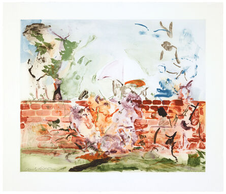 Cecily Brown, ‘Color Etching with Brick Wall’, 2003