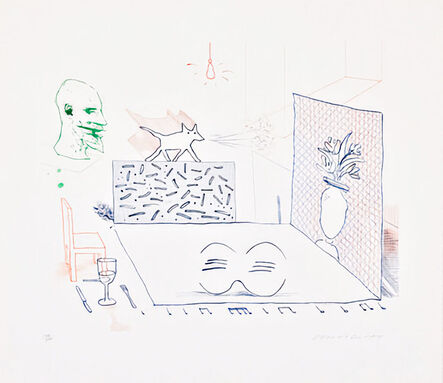 David Hockney, ‘Discord Merely magnifies’, 1976-1977