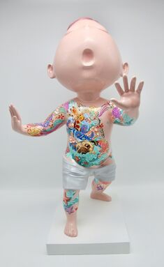 Wu Qiong, ‘Boy with tattoo’, 2019