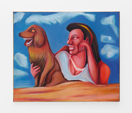Vassilis H., ‘Woman With A Dog On The Beach’, 2022