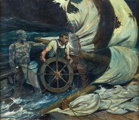Anton Otto Fischer, ‘Peril at Sea’, 1920