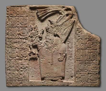 Maya style, Mexico or Guatemala, Usumacinta River region, Classic Period, 250-900, ‘Panel with Royal Woman’, c. 795