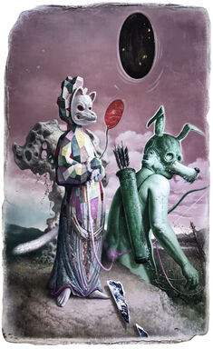 Kuo Wei-Kuo, ‘White-tailed Fairy Fox and Green Wild Wolf’, 2020