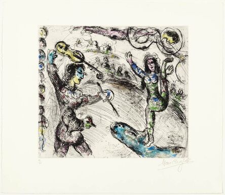 Marc Chagall, ‘Acrobate et violoniste’, 1968