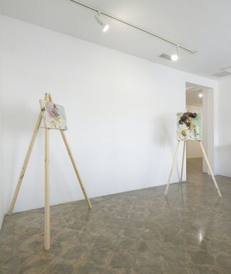 Emily Sudd: Cabinet Pieces, Vanessa Y Chow: Tea Warriors, Alexandra Rose: Where You're Going, installation view