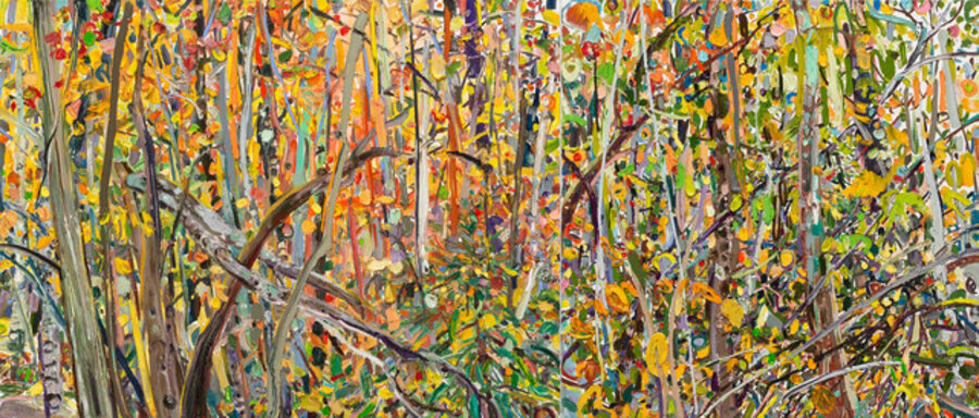 Cumulative Nature: Full Fall Spectrum Diptych