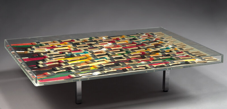 Arman, ‘Brush and Brunch’, 2005, Design/Decorative Art, Decorative table with brushes, Opera Gallery Gallery Auction