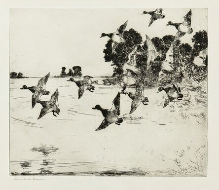 Frank Weston Benson, ‘The Passing Flock’, 1927