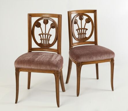 André Groult, ‘Rare Pair of Side Chairs’, ca. 1913