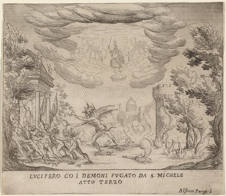 Alfonso Parigi II, ‘Lucifer and Demons Fleeing Saint Michael’