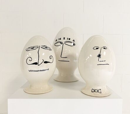 La Gardo Tackett, ‘Eggheads, set of 3’, 1958