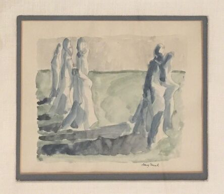 Mary Frank, ‘Untitled (Standing Figures)’, ca. 1960