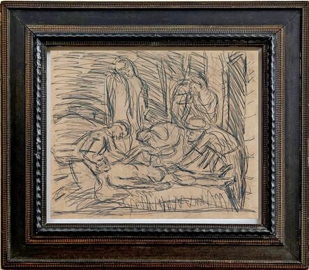 Leon Kossoff, ‘The Lamentation over the dead Christ (after Poussin)’, ca. 1995