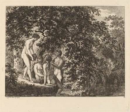 Salomon Gessner, ‘Girl Carrying a Basket of Fruit’, 1770