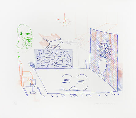 David Hockney, ‘Discord Merely Magnifies’, 1976-1977