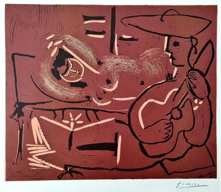 Pablo Picasso, ‘LIEGENDE UND PICADOR MIT GITARRE, 2’, 1962