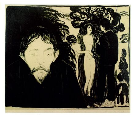 Edvard Munch, ‘Eifersucht II / Jealousy II / Sjalusi II’, 1896