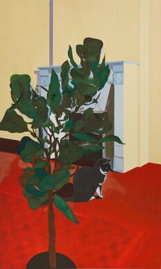 Constantin Nitsche, ‘A Cat with his Cheminee behind a Ficus’, 2020-2021