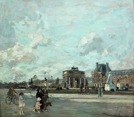 Amedeé Julien Marcel-Clément, ‘Paris, l’arc de triomphe du Carrousel et le pavillon de Marsan’, 1923