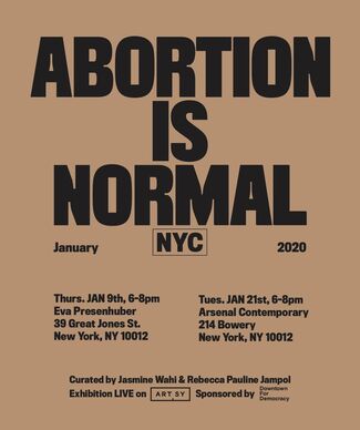 Abortion is Normal, installation view