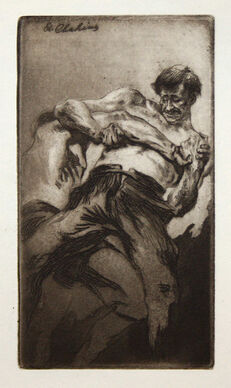 Edgar Chahine, ‘Croc en jambe’, 1904