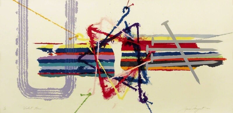 James Rosenquist, ‘VIOLENT TURN’, 1977, Print, LITHOGRAPH IN COLORS ON ARCHES PAPER, Gallery Art