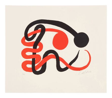 Alexander Calder, ‘Deux Serpents noir et rouge’