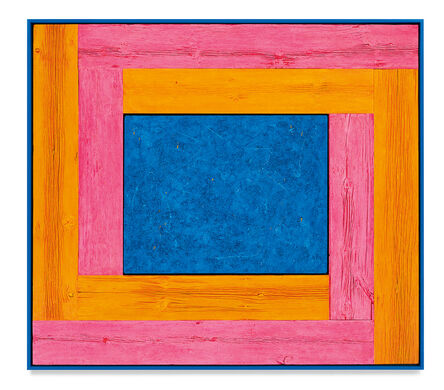 Douglas Melini, ‘Untitled (Tree Painting-Double L, Pink, Orange, and Blue)’, 2021