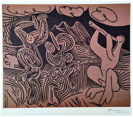 Pablo Picasso, ‘DANSEURS ET MUSICIEN’, 1962