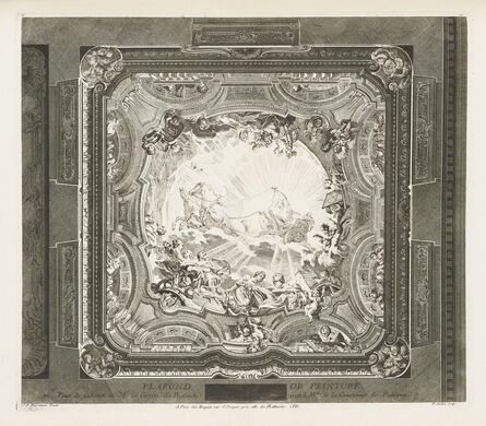 Juste-Aurèle Meissonnier, ‘Plafond du même cabinet, 4th Plate’, 1740
