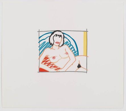 Tom Wesselmann, ‘Monica Nude with Yellow Curtain’, 1991
