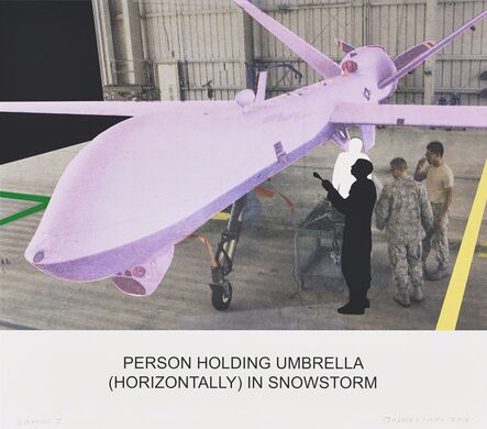 John Baldessari, ‘The News: Person Holding Umbrella...’, 2014