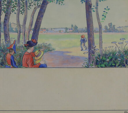 Lucien Pissarro, ‘Apparition des Premiers Habitants’, ca. 1885