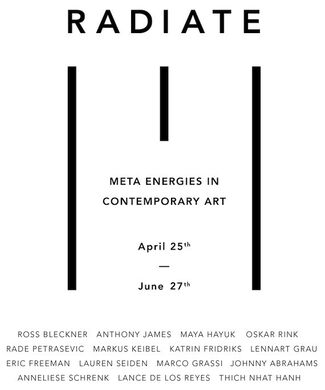 RADIATE - Meta Energies In Contemporary Art, installation view