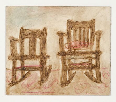 James Castle, ‘Untitled (Two chairs, verso: one chair)’