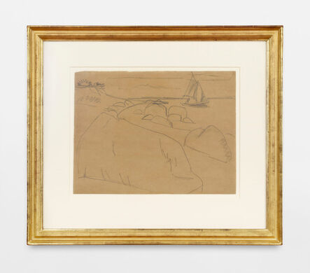 Ernst Ludwig Kirchner, ‘Segelboot an den Steinen’, 1912