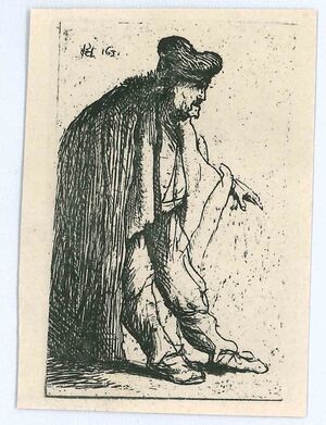 Beggar With His Left Hand Extended