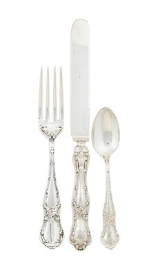 Sheibler, ‘Rare Sheibler Sterling Silver Flatware’, late 19th/early 20th c.