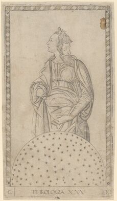 Master of the E-Series Tarocchi, ‘Theologia (Theology)’, ca. 1465
