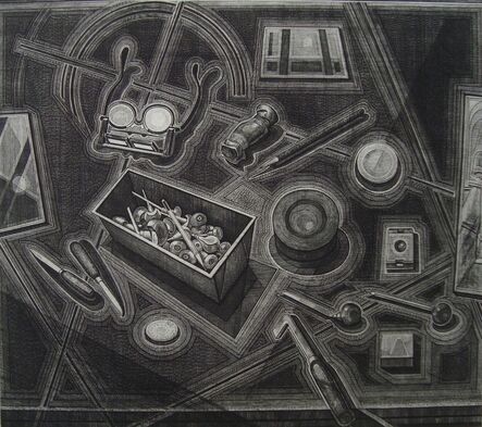 Armin Landeck, ‘Engraver's Tools’, 1974