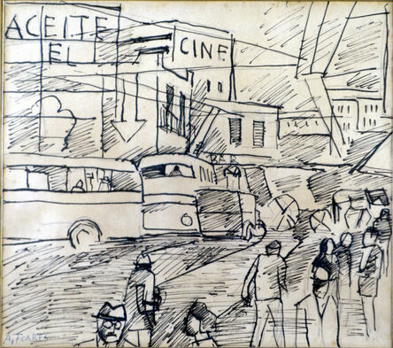 Augusto Torres, ‘Paisaje de ciudad ’, 1940