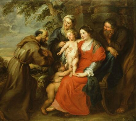 Peter Paul Rubens, ‘The Holy Family with Saint Francis’, 1620-1630